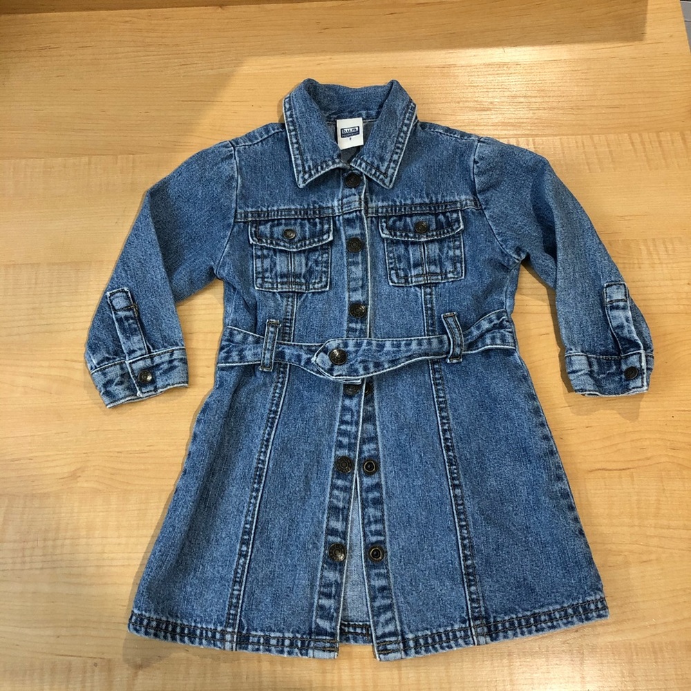 Denim dress with buttons 2yo